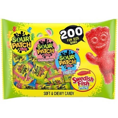 Swedish Fish and Sour Patch Kids Treat Packs~200 Count  Swedish Fish and Sour Patch Kids Treat Packs~200 Count
