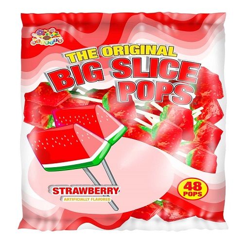 Big Slice Strawberry Pop  1~48ct. Bag Big Slice Strawberry Pop  1~48ct. Bag