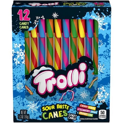Trolli Sour Brite Candy Canes - 12 Count Trolli Sour Brite Candy Canes - 12 Count