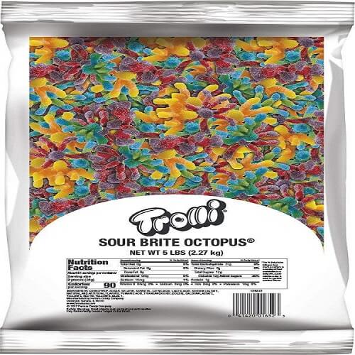 Trolli Sour Brite Gummy Octopus - 5lb Bag  Trolli Sour Brite Gummy Octopus - 5lb Bag