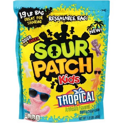 Tropical Sour Patch Kids ~ 1.9lb. Bag  Tropical Sour Patch Kids ~ 1.9lb. Bag