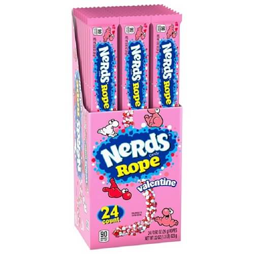 Valentine Nerds Rope 24 Count   Valentine Nerds Rope 24 Count