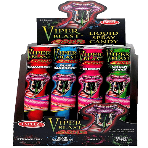 Viper Blast Sour Spray Candy  Viper Blast Sour Spray Candy
