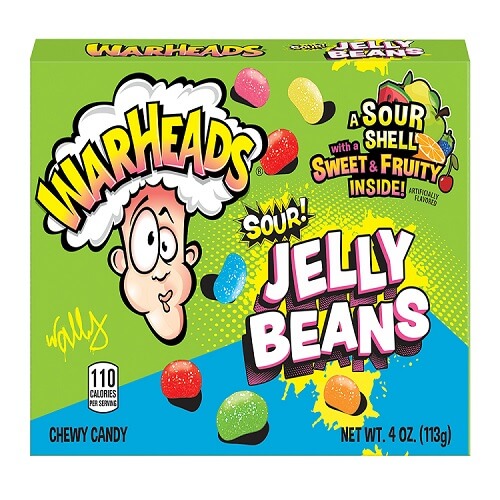 Warheads Sour Jelly Beans Theater Box Warheads Sour Jelly Beans Theater Box