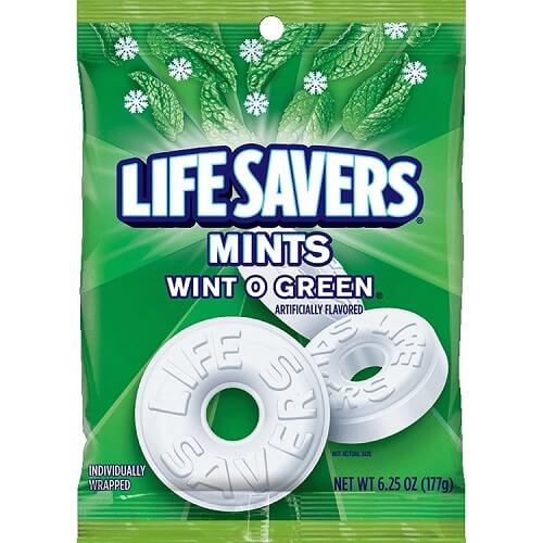 LifeSavers Wint-O-Green Peg Bags LifeSavers Wint-O-Green Peg Bags