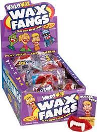 Assorted Wack-O-Wax Fangs ~ 24 Count Box   Assorted Wack-O-Wax Fangs ~ 24 Count Box