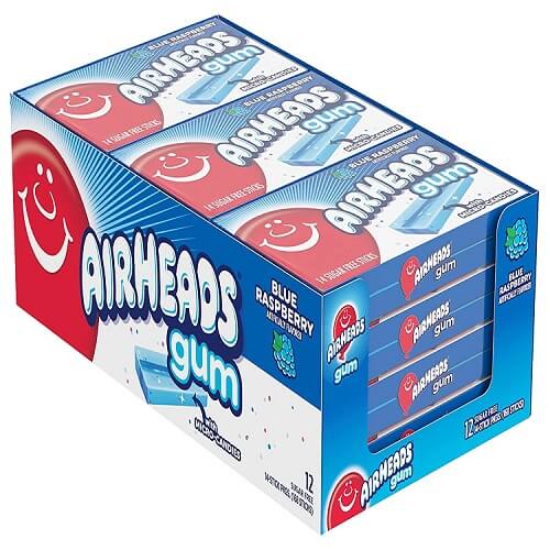 Airheads Blue Raspberry Gum Airheads Blue Raspberry Gum