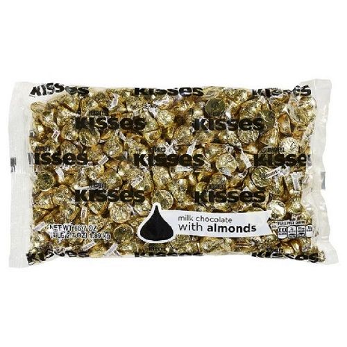 Hershey Gold Kisses with Almonds ~4.1lb Bag Hershey Gold Kisses with Almonds ~4.1lb Bag