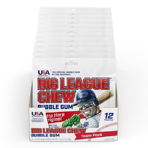 Big League Chew Original ~ 12 - 2.12oz Pouches Big League Chew Original ~ 12 - 2.12oz Pouches