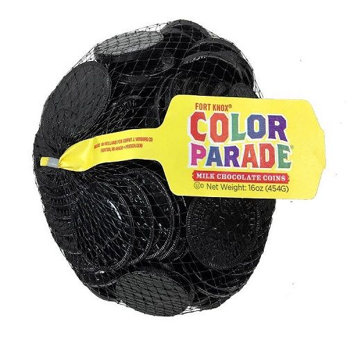 Fort Knox Chocolate Black Coins  Fort Knox Chocolate Black Coins