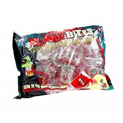 Bloody Bites Glow in the Dark Fangs - 22 Pieces Bloody Bites Glow in the Dark Fangs - 22 Pieces