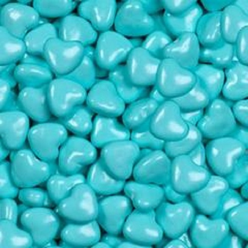 Shimmer Light Blue Candy Hearts ~ 2lbs  Shimmer Light Blue Candy Hearts ~ 2lbs