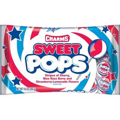 Charms Flag Sweet Pops ~ 9oz Bag Charms Flag Sweet Pops ~ 9oz Bag