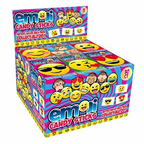 Emoji Candy Sticks ~ 30ct.  Emoji Candy Sticks ~ 30ct.