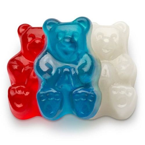 Albanese Red White Blue Freedom Gummi Bears ~ 5lb Bag  Albanese Red White Blue Freedom Gummi Bears ~ 5lb Bag