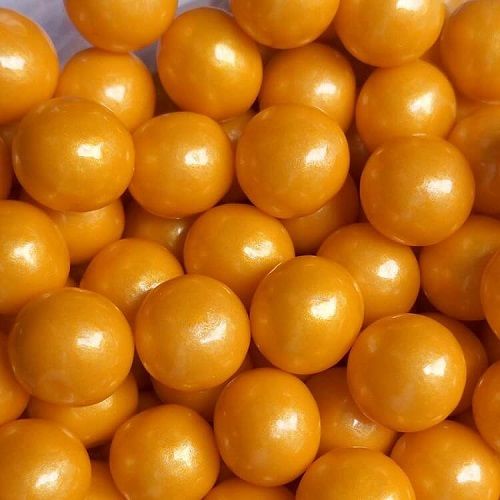 1/2" Pearl Gold Gumballs ~ 2lb Bag   1/2" Pearl Gold Gumballs ~ 2lb Bag