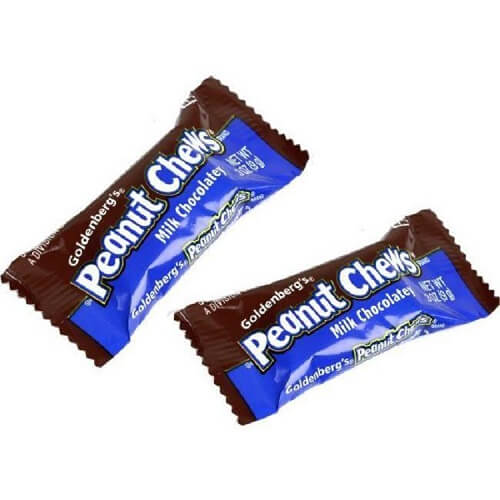 Goldenberg's Mini Milk Chocolate Peanut Chews  Goldenberg's Mini Milk Chocolate Peanut Chews