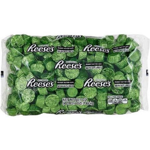 Reese's Peanut Butter Cups-Green ~ 2lb Bag  Reese's Peanut Butter Cups-Green ~ 2lb Bag