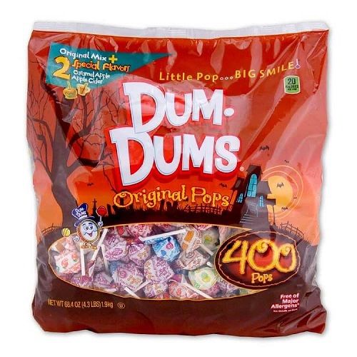 Halloween Dum Dums 400ct. Bag   Halloween Dum Dums 400ct. Bag