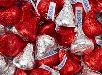 Hershey Red and Silver Kisses 200 Count Bag Hershey Red and Silver Kisses 200 Count Bag