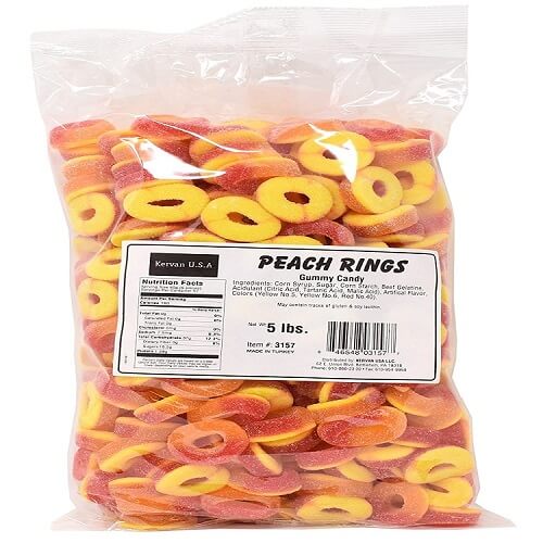 Kervan Gummi Peach Rings Kervan Gummi Peach Rings