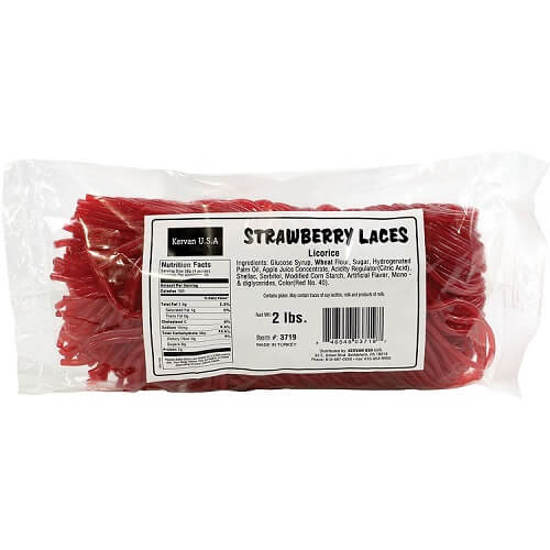 Kervan Strawberry Laces - 2lb Bag  Kervan Strawberry Laces - 2lb Bag