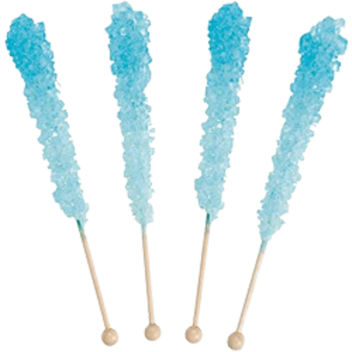 Light Blue Rock Candy Sticks  Light Blue Rock Candy Sticks