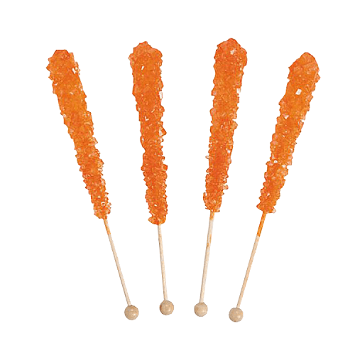 Orange Rock Candy Sticks  Orange Rock Candy Sticks