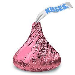 Hershey Pink Kisses 200 Count Bag   Hershey Pink Kisses 200 Count Bag