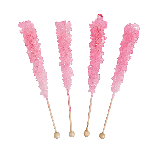 Pink Rock Candy Sticks  Pink Rock Candy Sticks