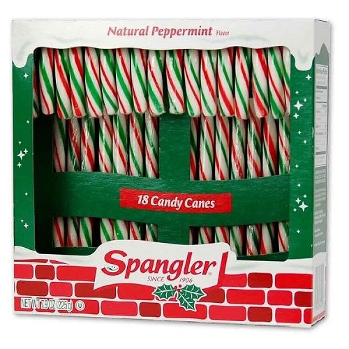 Spangler 6" Red, White , & Green Candy Canes Spangler 6" Red, White , & Green Candy Canes