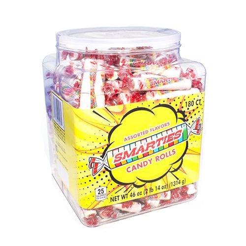 CeDe Smarties Candy Rolls in 180ct Jar CeDe Smarties Candy Rolls in 180ct Jar
