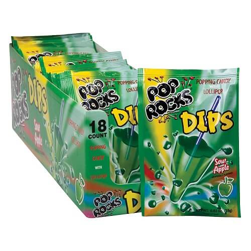 Sour Apple Pop Rocks Dips Sour Apple Pop Rocks Dips