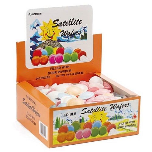 Gerrit's Sour Satellite Wafers - 240 Count Box Gerrit's Sour Satellite Wafers - 240 Count Box