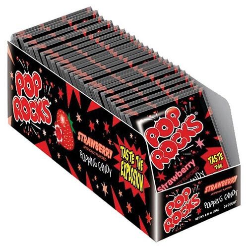 Strawberry Pop Rocks ~ 24 Count Strawberry Pop Rocks ~ 24 Count