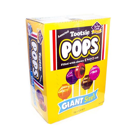 Giant Tootsie Roll Pops ~ 72 Count Box  Giant Tootsie Roll Pops ~ 72 Count Box