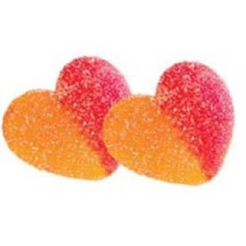 Vidal Peach Gummi Hearts Vidal Peach Gummi Hearts