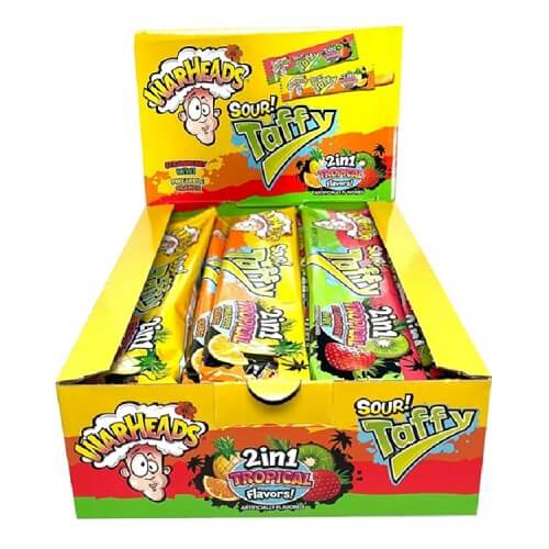 Warheads Sour Taffy Bars 2in1 Tropical Warheads Sour Taffy Bars 2in1 Tropical