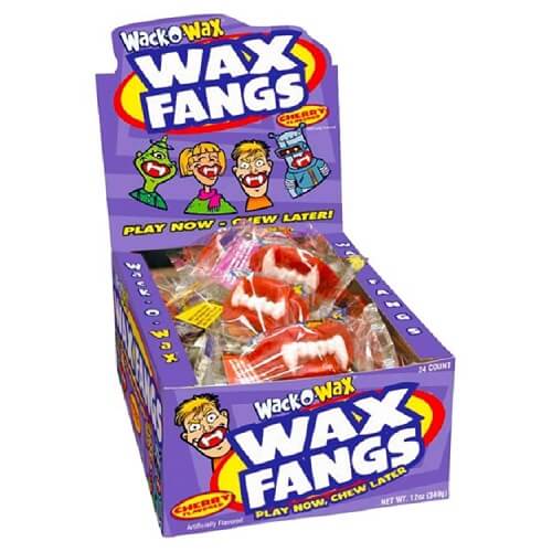 Wack-O-Wax Fangs ~ 24 Count Box  Wack-O-Wax Fangs ~ 24 Count Box