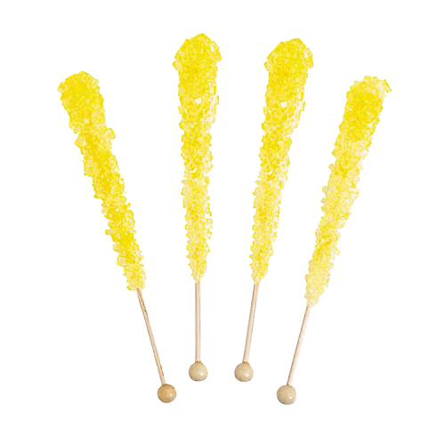 Yellow Rock Candy Sticks  Yellow Rock Candy Sticks
